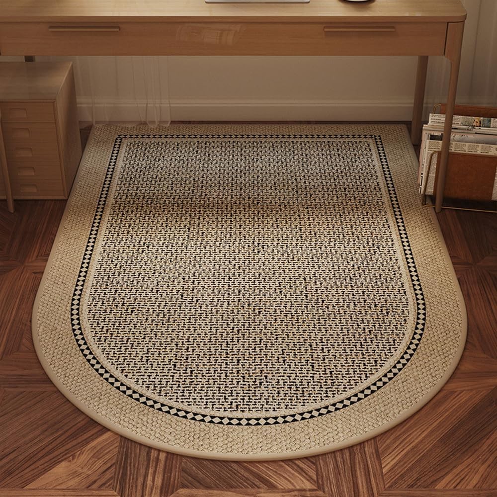 Office Chair Mat Medieval Arch Design 80CM x 120CM 0.2 Inches Thick Polyester Chair Mat with Straight Corners for Hard Floor