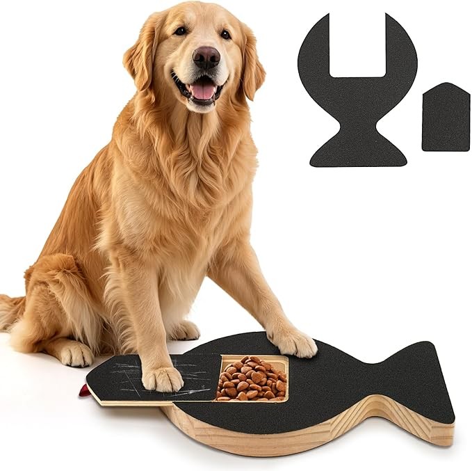 Dog Nail File Scratch Board with Treat Compartment