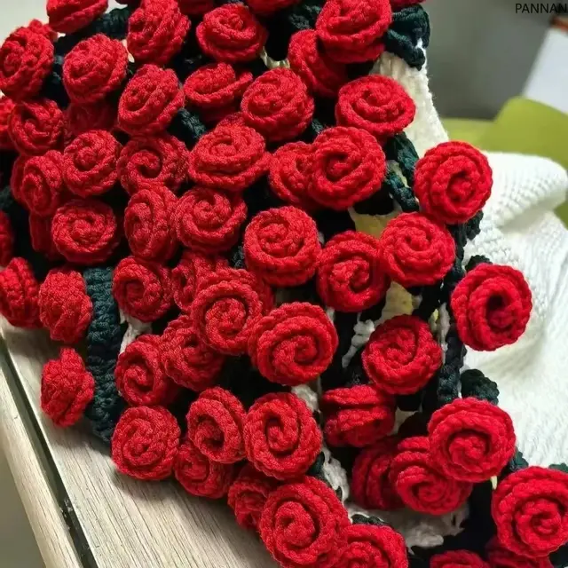 Crochet Rose Bouquet Blanket