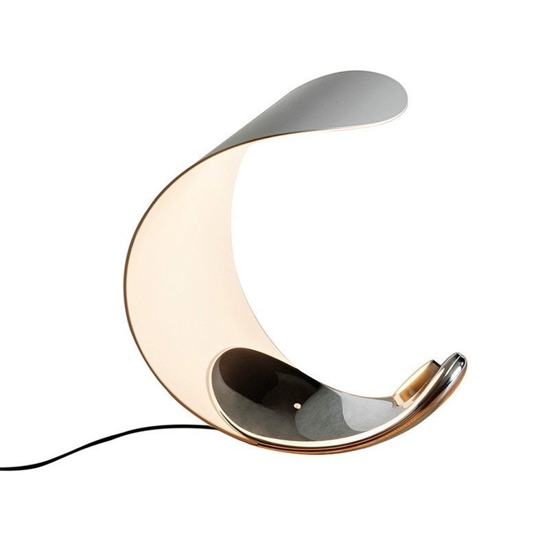 Modern C-Shaped Moon Table Lamp
