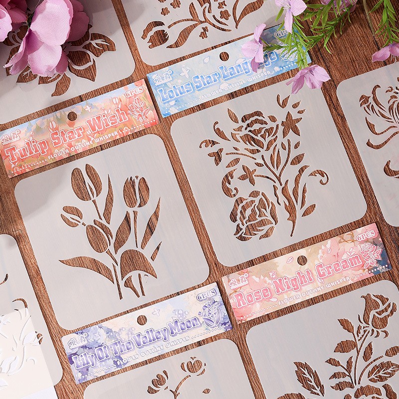 Blooming Flowers Stencil Kit