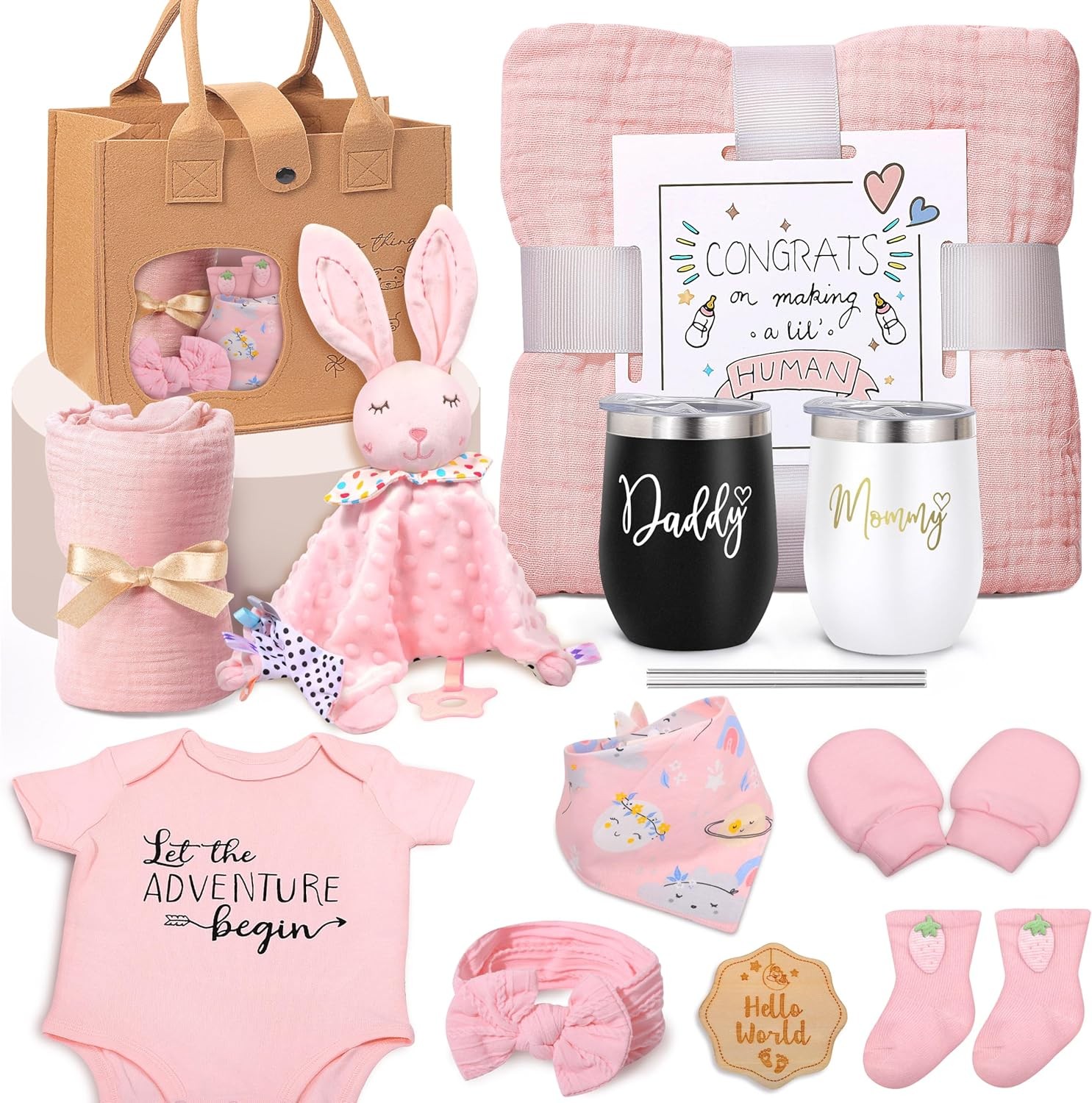 Curated New Mom Gift Experience – Elegant Tumblers for First-Time Parents