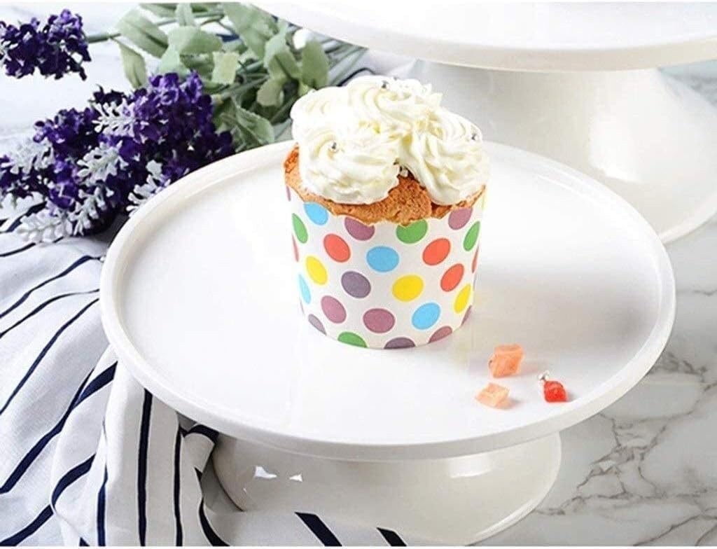 Maxwell & Williams White Basics Footed Cake Stand 30cm Premium Porcelain White Dessert Display Stand Elegant Tableware Gift Boxed for Gifting & Home Decor