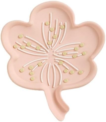 Creative Flower Drainage Soap Dish – Anti-Slip PVC Bathroom & Kitchen Soap Holder, Quick Dry Leaf Soap Tray
