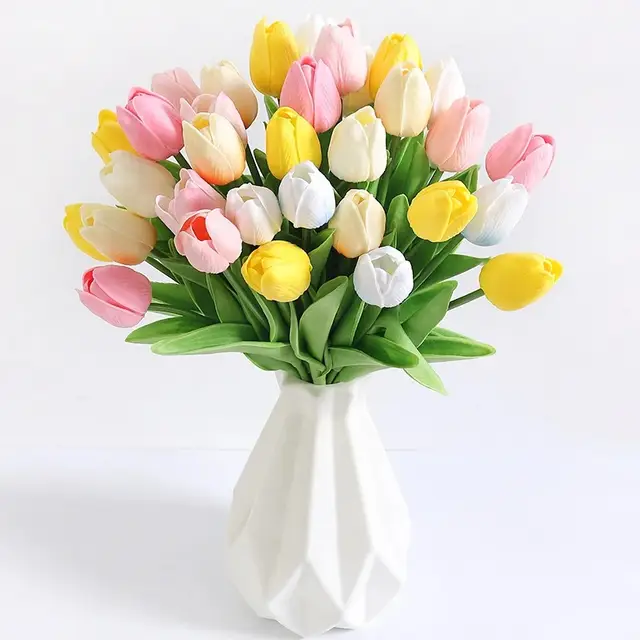 Real Touch Faux Tulips-10PCS
