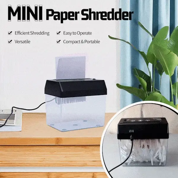 Mini Paper Shredder