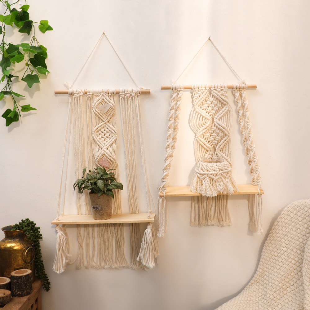 Vintage Mirrored Wall Shelf
