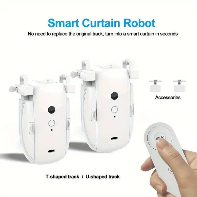 mart Curtain Opener with Remote Control