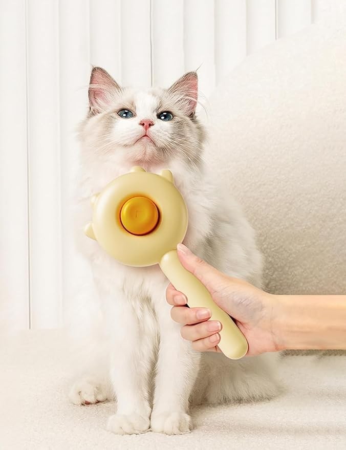 Self-Cleaning Cat Grooming Brush