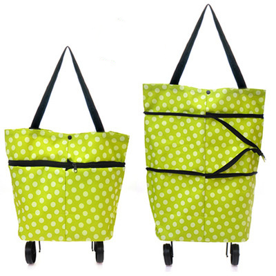 Wheeled Foldable Shopping Tote