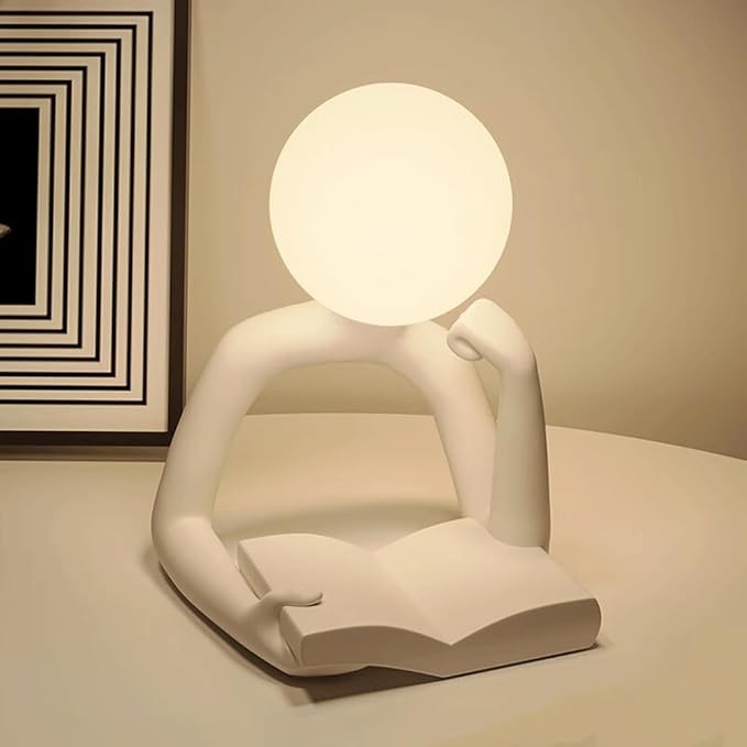 Modern Art Globe LED Lamp, Portable Eye-Caring Desk Light