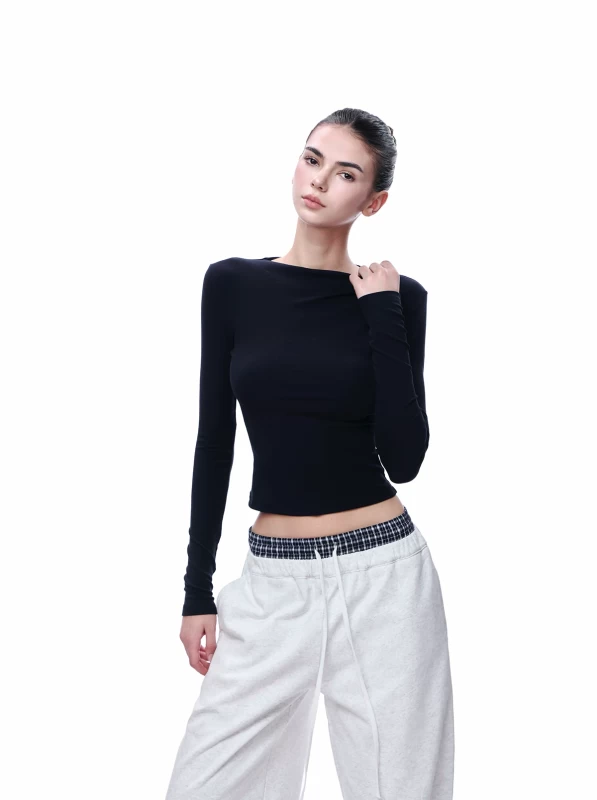 JLAUNT Women's Heather Grey Low Waist Wide Leg Sweatpants 2026 Winter Casual Straight Leg Trousers with Plaid Lined Double Waistband & Side Pockets Cotton-Poly Blend S-L