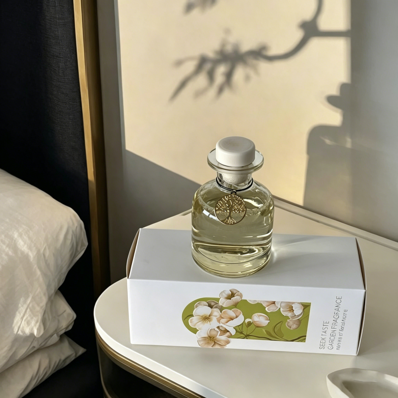 Fresh Gardenia Scented Reed Diffuser, Long-Lasting