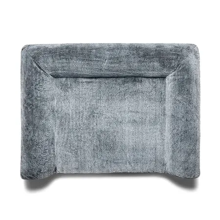 Luxury Grey Dog Lounger with Plush Upholstery: A Comfortable Retreat for Small to Medium Pets