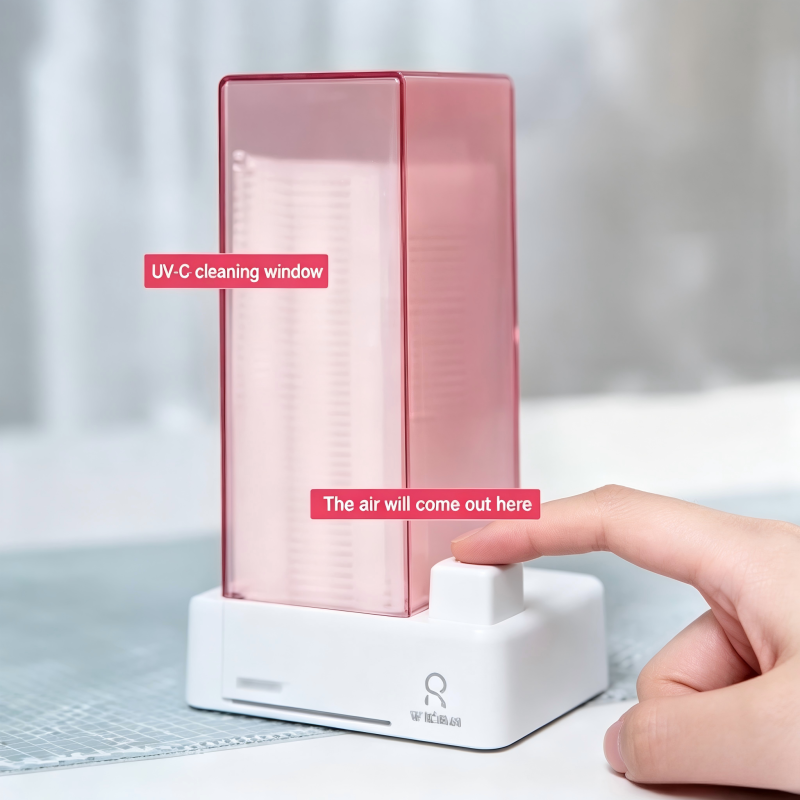 Clear Cotton Pad Dispenser with Lid